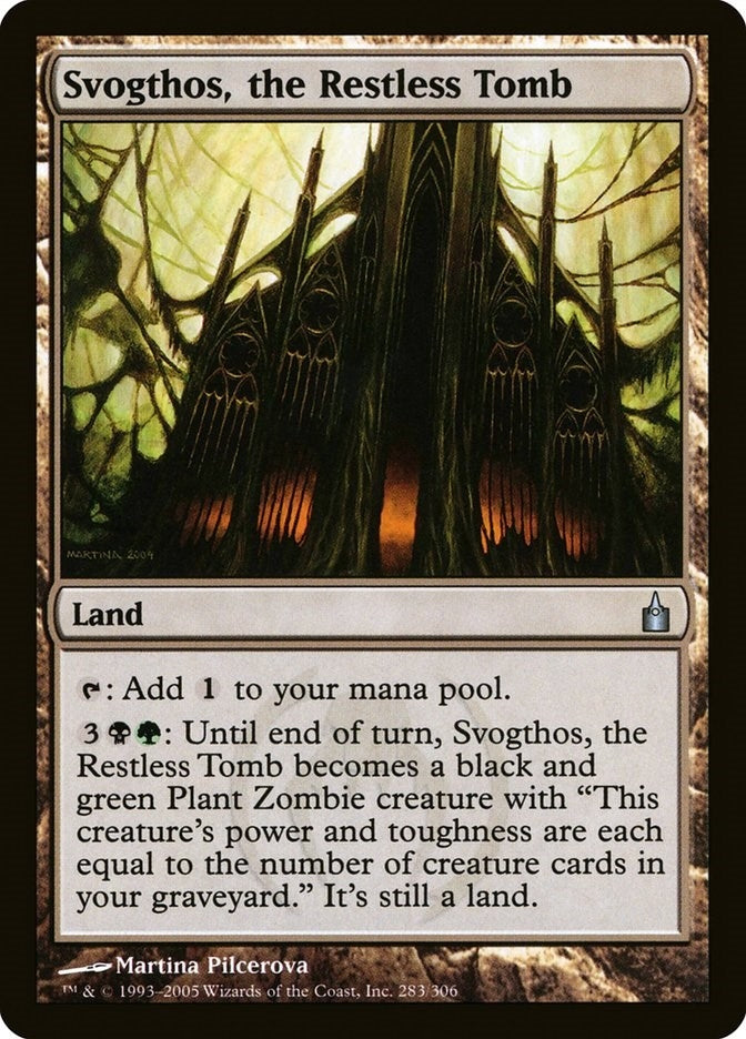 Image for Svogthos, the Restless Tomb (283) [Ravnica: City of Guilds] - Magic: The Gathering