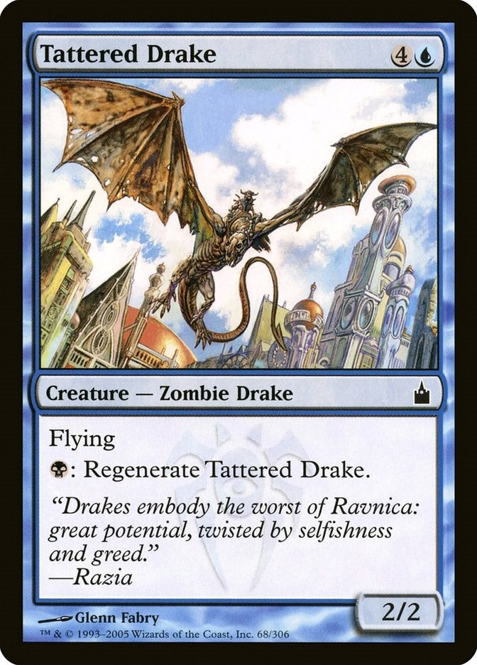 Image for Tattered Drake (68) [Ravnica: City of Guilds] - Magic: The Gathering