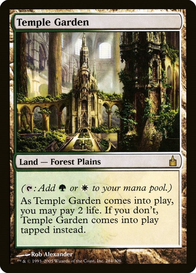 Image for Temple Garden (284) [Ravnica: City of Guilds] - Magic: The Gathering