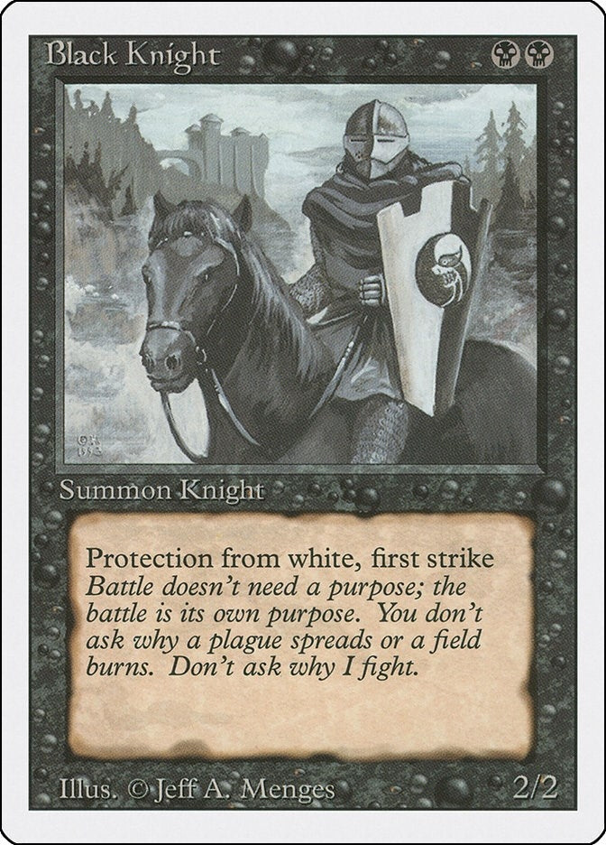 Image for Black Knight [Revised Edition] - Magic: The Gathering