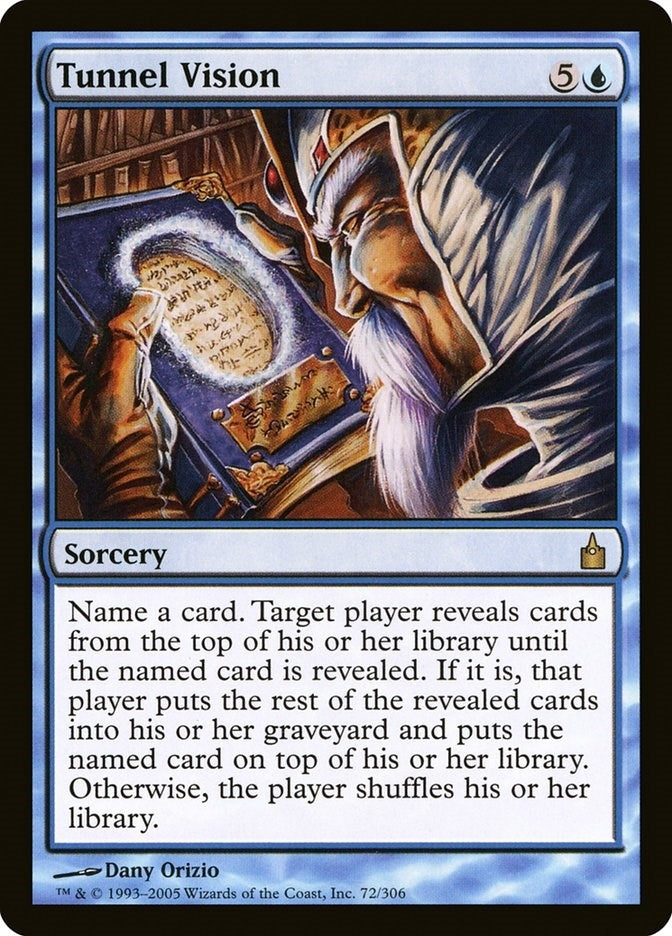 Image for Tunnel Vision (72) [Ravnica: City of Guilds] - Magic: The Gathering