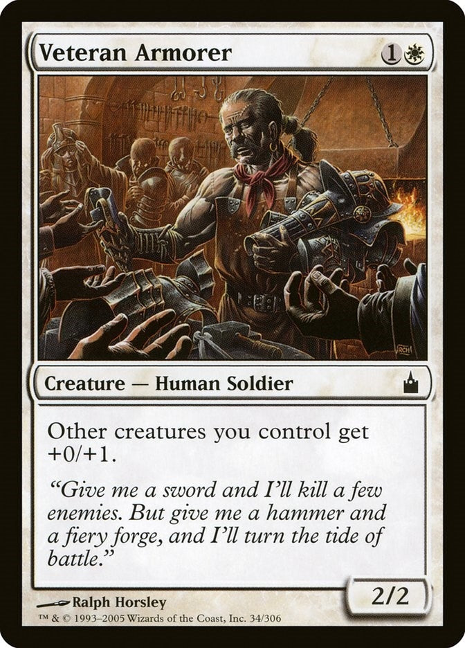 Image for Veteran Armorer (34) [Ravnica: City of Guilds] - Magic: The Gathering