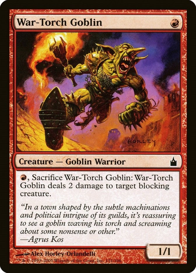 Image for War-Torch Goblin (151) [Ravnica: City of Guilds] - Magic: The Gathering