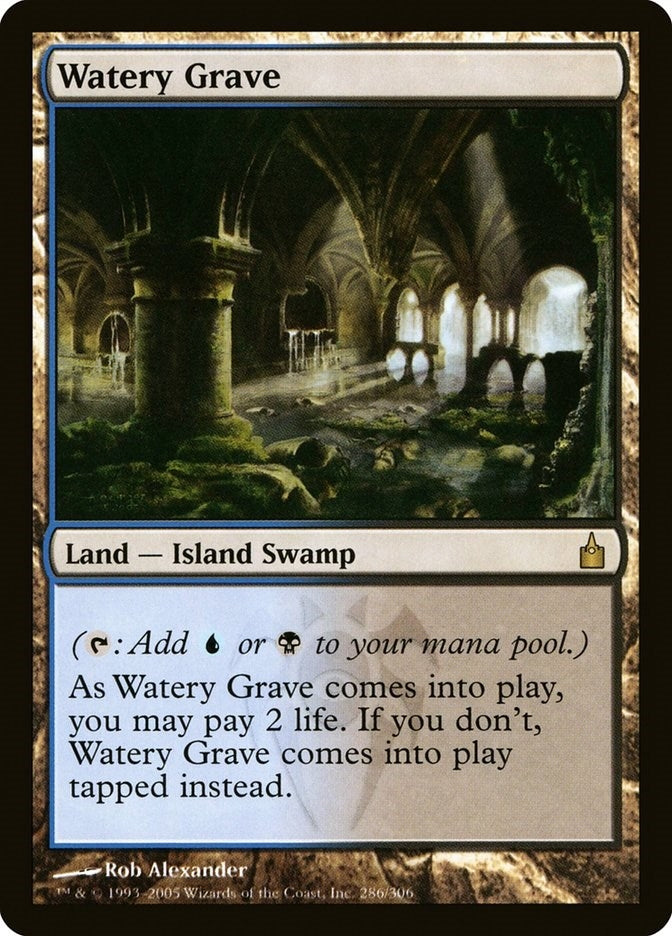 Image for Watery Grave (286) [Ravnica: City of Guilds] - Magic: The Gathering