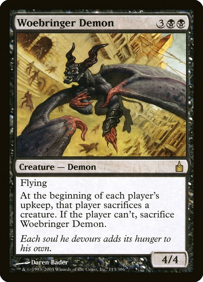 Image for Woebringer Demon (113) [Ravnica: City of Guilds] - Magic: The Gathering
