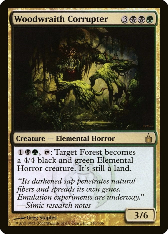 Image for Woodwraith Corrupter (240) [Ravnica: City of Guilds] - Magic: The Gathering