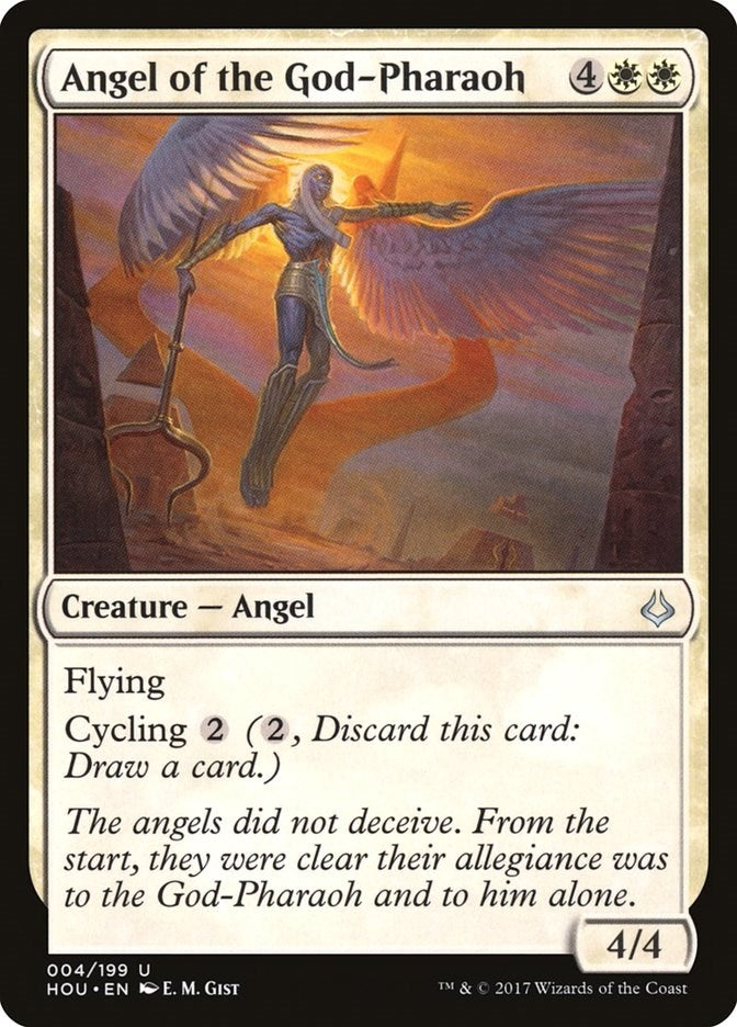Image for Angel of the God-Pharaoh (4) [Hour of Devastation] - Magic: The Gathering