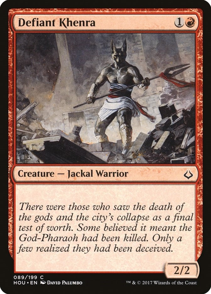 Image for Defiant Khenra (89) [Hour of Devastation] - Magic: The Gathering
