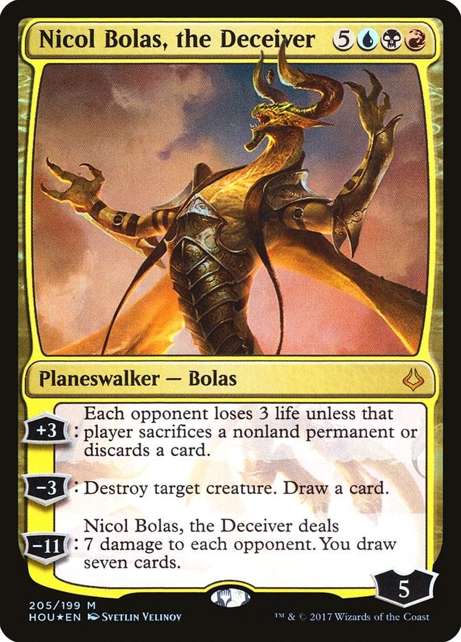 Image for Nicol Bolas, the Deceiver (205) [Hour of Devastation] - Magic: The Gathering