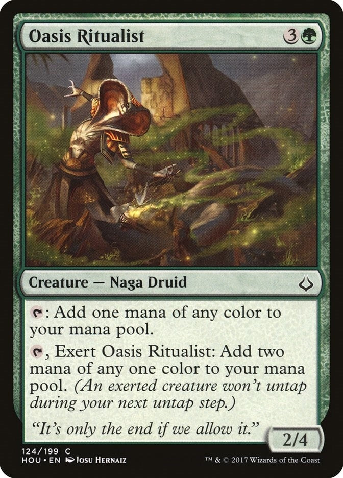 Image for Oasis Ritualist (124) [Hour of Devastation] - Magic: The Gathering