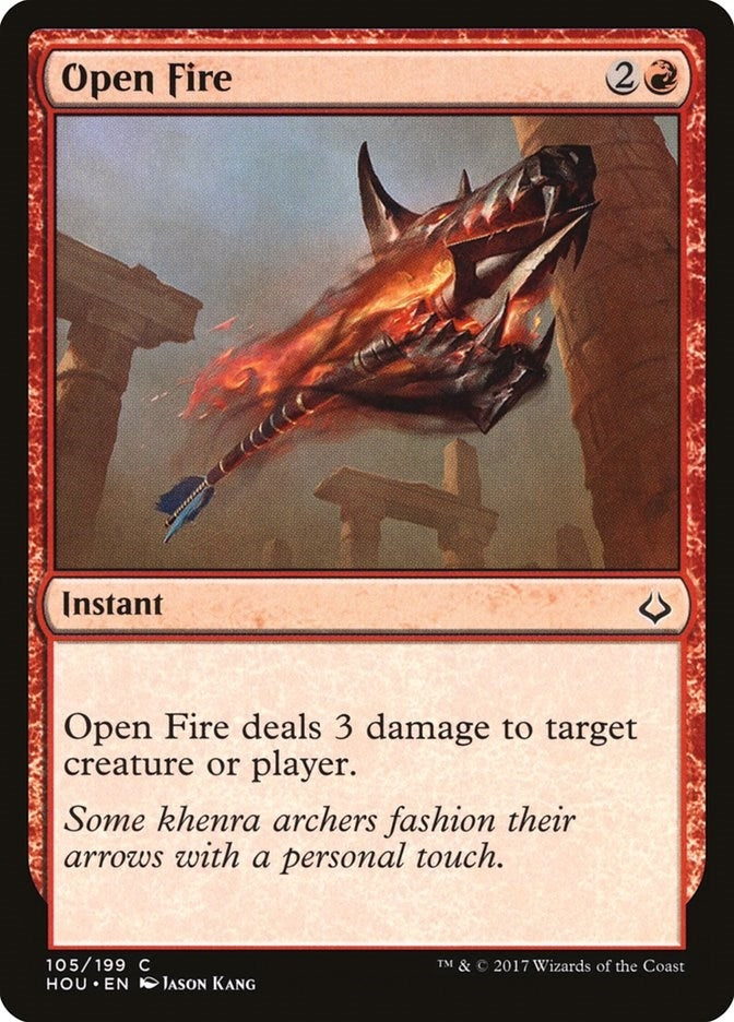 Image for Open Fire (105) [Hour of Devastation] - Magic: The Gathering