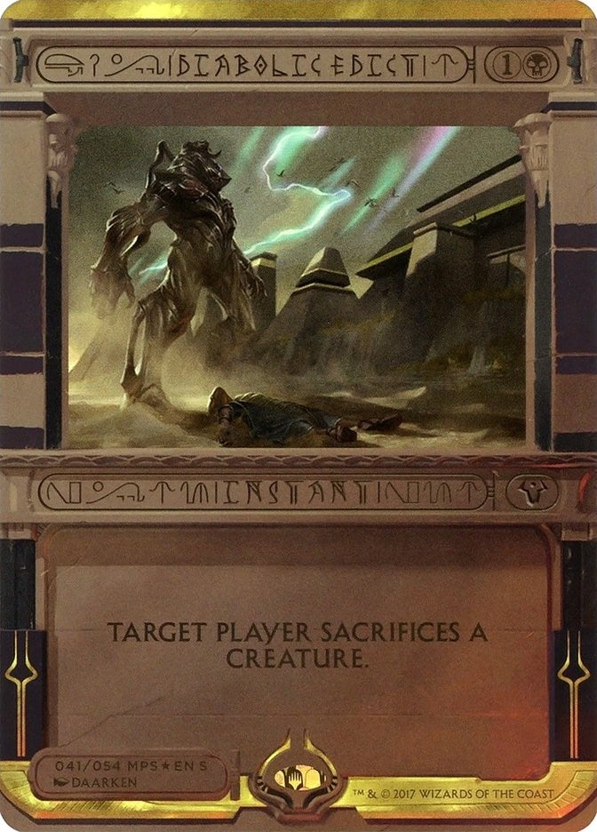 Image for Diabolic Edict (41) [Masterpiece Series: Amonkhet Invocations] - Magic: The Gathering