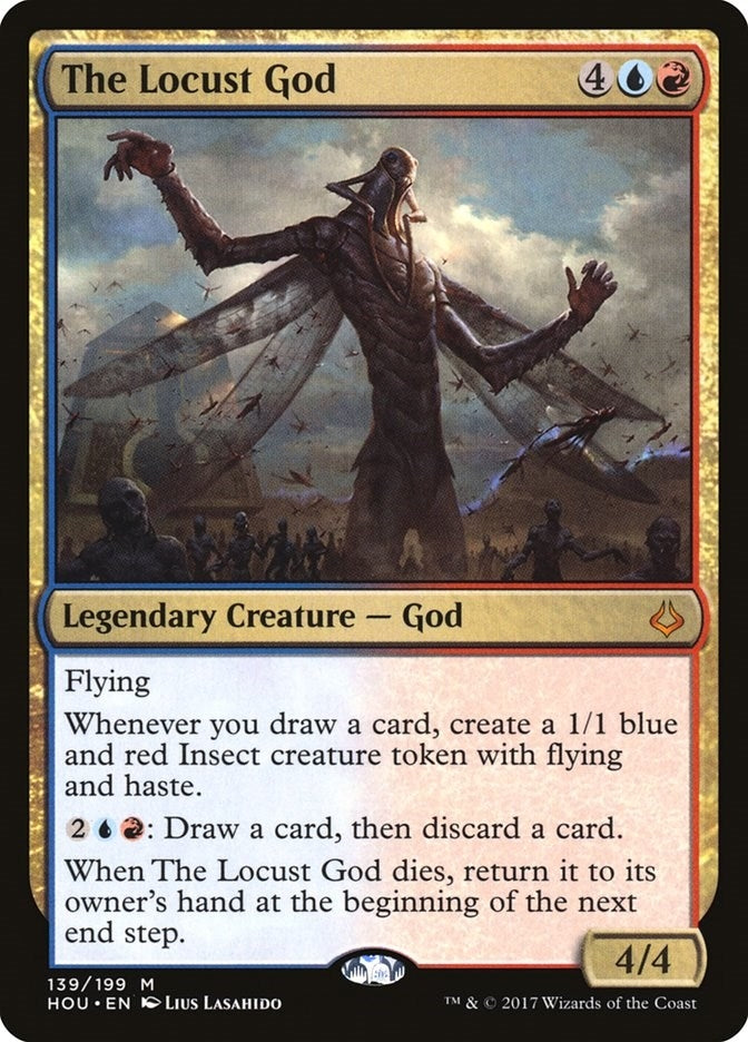 Image for The Locust God (139) [Hour of Devastation] - Magic: The Gathering