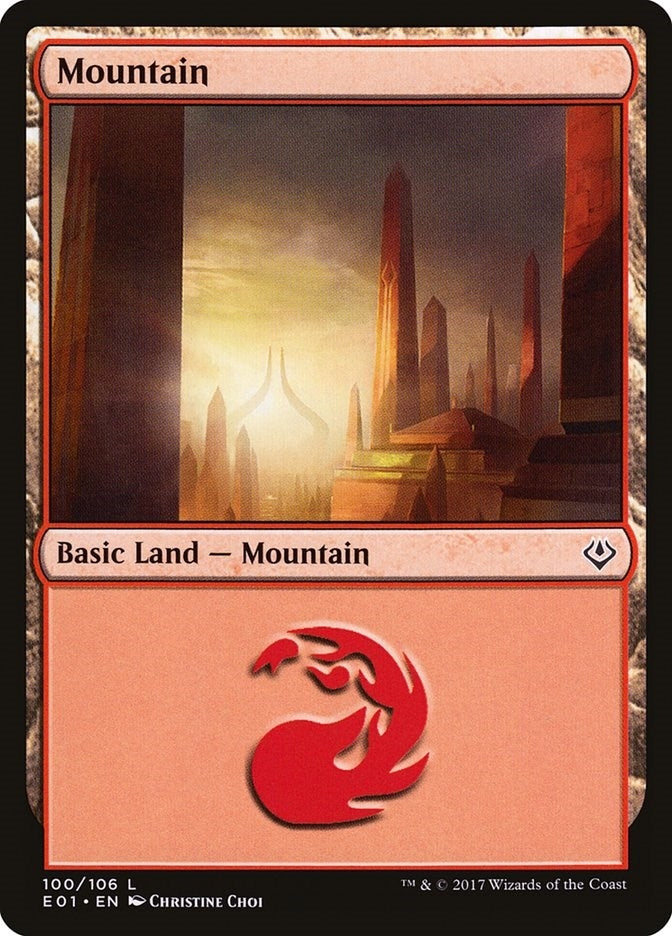 Image for Mountain (100) (100) [Nicol Bolas] - Magic: The Gathering