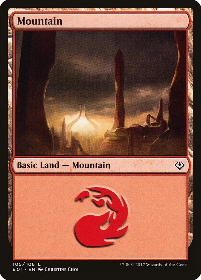 Image for Mountain (105) (105) [Nicol Bolas] - Magic: The Gathering