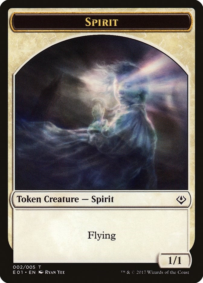 Image for Spirit // Soldier Double-sided Token (2 // 1) [Nicol Bolas] - Magic: The Gathering