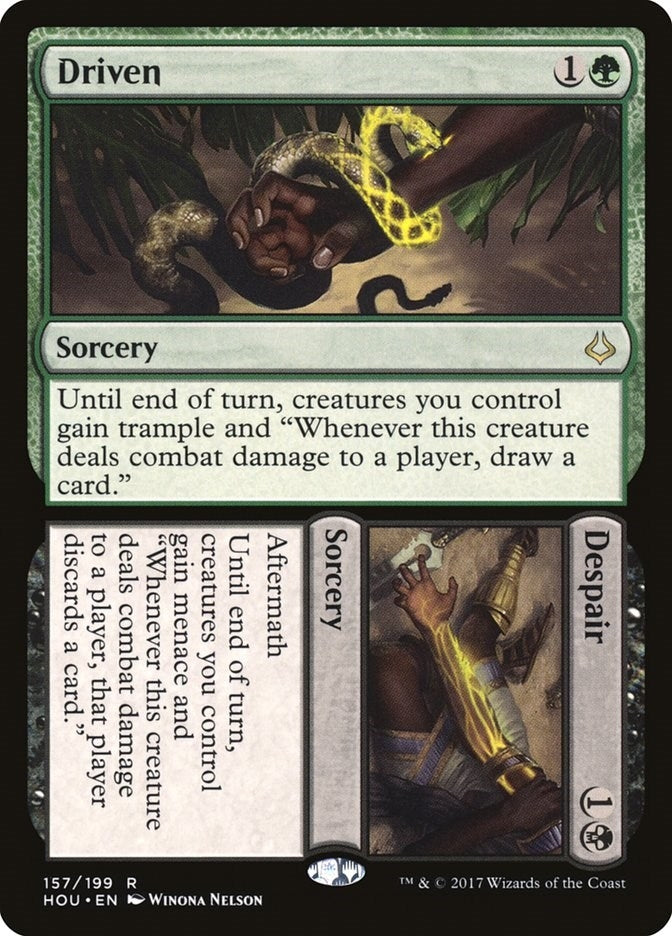 Image for Driven // Despair (157) [Hour of Devastation] - Magic: The Gathering