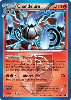 Chandelure - 16/116 (BW Plasma Freeze) (016/116) [Deck Exclusives]