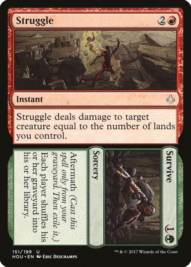 Image for Struggle // Survive (151) [Hour of Devastation] - Magic: The Gathering