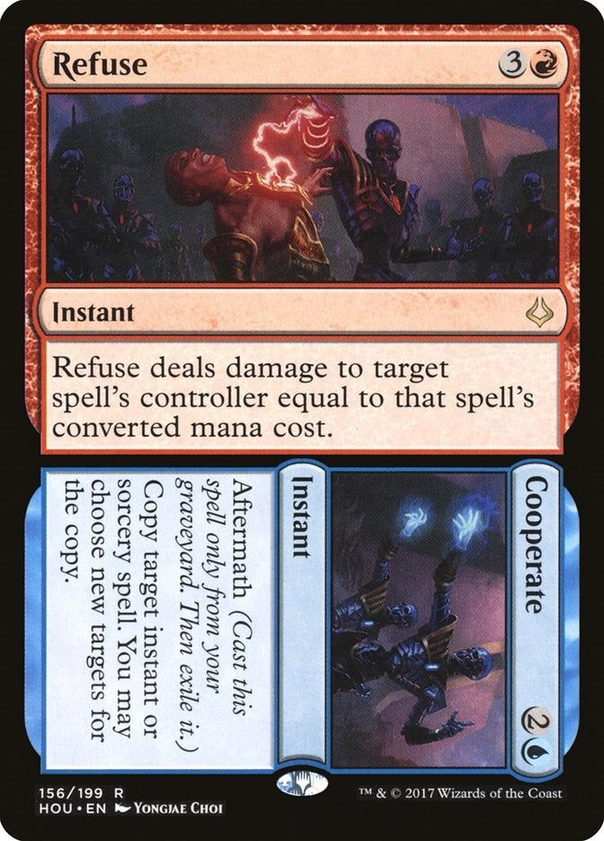 Image for Refuse // Cooperate (156) [Hour of Devastation] - Magic: The Gathering