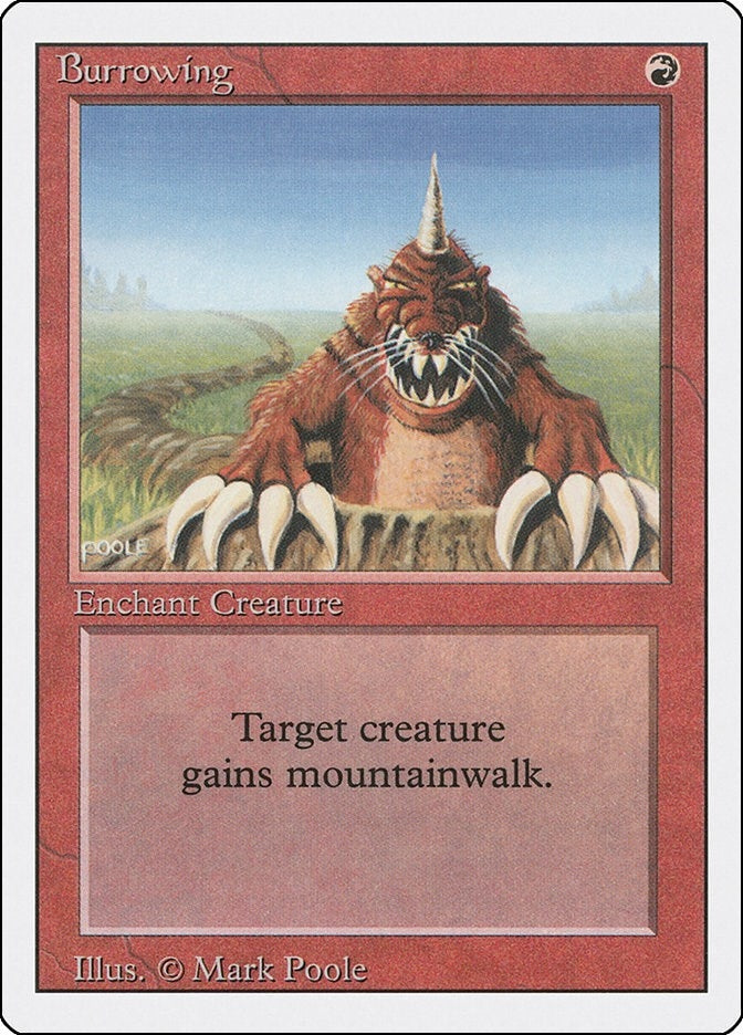 Image for Burrowing [Revised Edition] - Magic: The Gathering