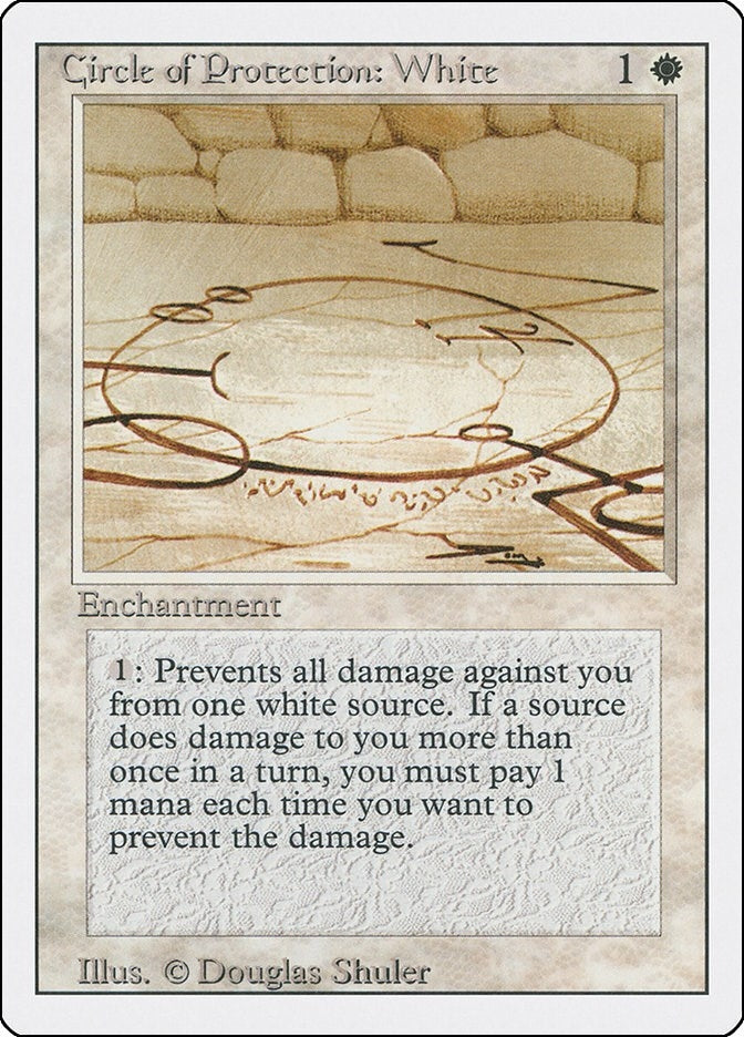 Image for Circle of Protection: White [Revised Edition] - Magic: The Gathering