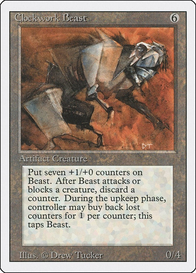 Image for Clockwork Beast [Revised Edition] - Magic: The Gathering