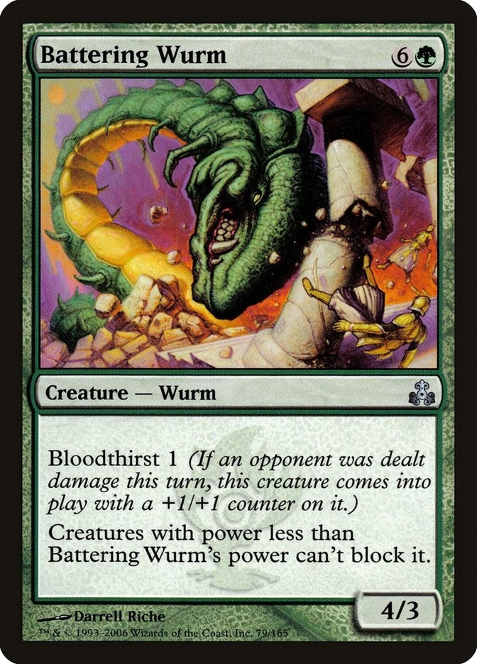Image for Battering Wurm (79) [Guildpact] - Magic: The Gathering