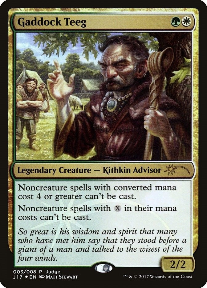 Image for Gaddock Teeg (3) [Judge Promos] - Magic: The Gathering