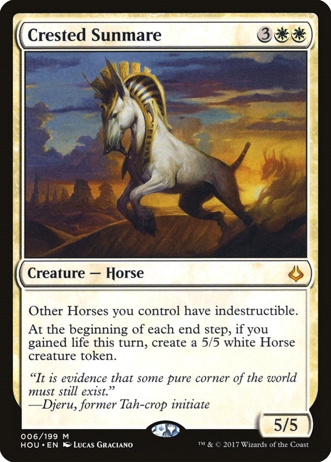 Image for Crested Sunmare (6) [Hour of Devastation] - Magic: The Gathering