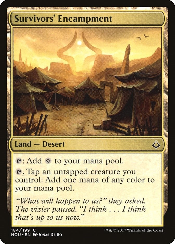Image for Survivors' Encampment (184) [Hour of Devastation] - Magic: The Gathering