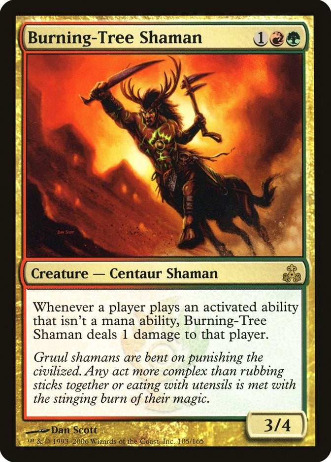 Image for Burning-Tree Shaman (105) [Guildpact] - Magic: The Gathering