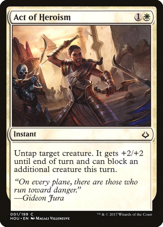 Image for Act of Heroism (1) [Hour of Devastation] - Magic: The Gathering