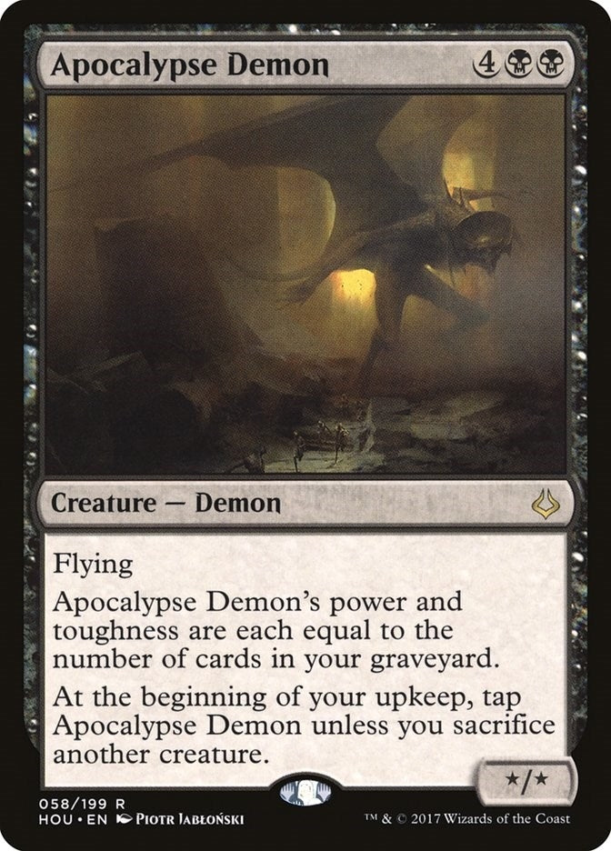 Image for Apocalypse Demon (58) [Hour of Devastation] - Magic: The Gathering