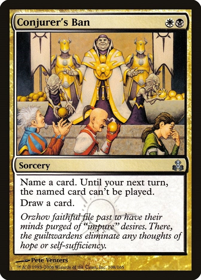 Image for Conjurer's Ban (108) [Guildpact] - Magic: The Gathering