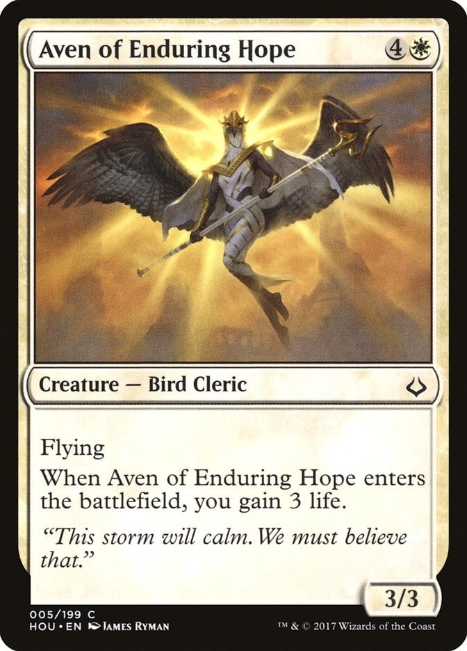 Image for Aven of Enduring Hope (5) [Hour of Devastation] - Magic: The Gathering