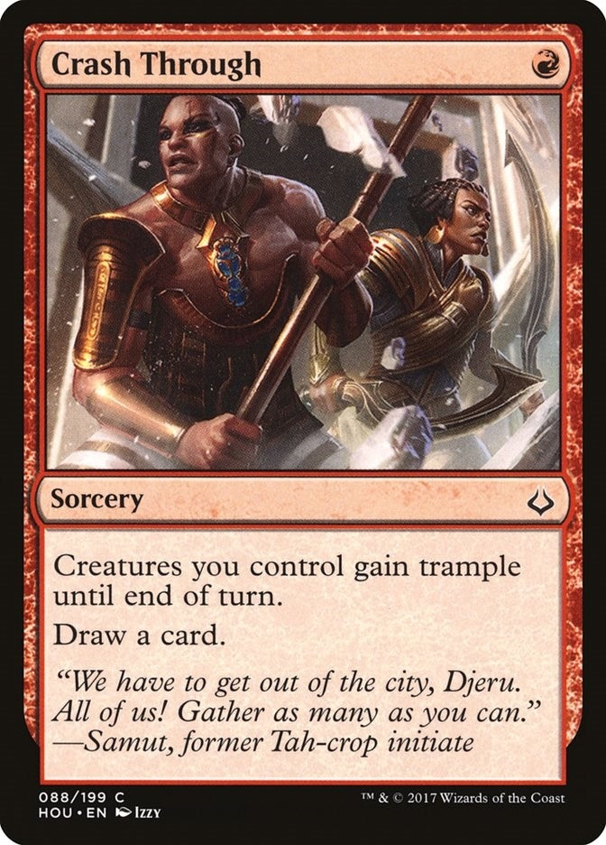 Image for Crash Through (88) [Hour of Devastation] - Magic: The Gathering