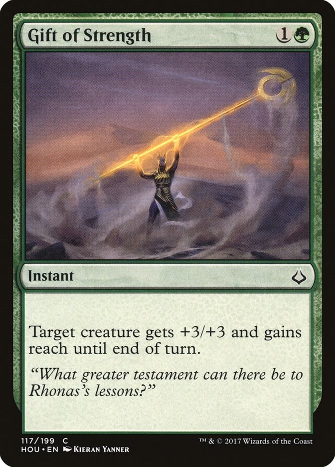 Image for Gift of Strength (117) [Hour of Devastation] - Magic: The Gathering