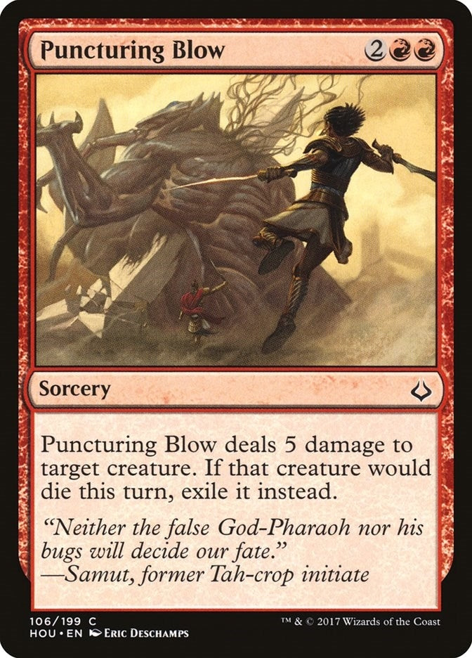 Image for Puncturing Blow (106) [Hour of Devastation] - Magic: The Gathering