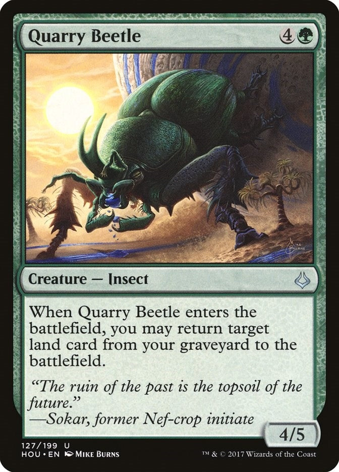 Image for Quarry Beetle (127) [Hour of Devastation] - Magic: The Gathering