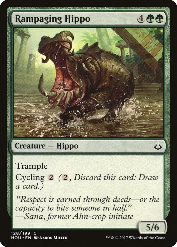 Image for Rampaging Hippo (128) [Hour of Devastation] - Magic: The Gathering