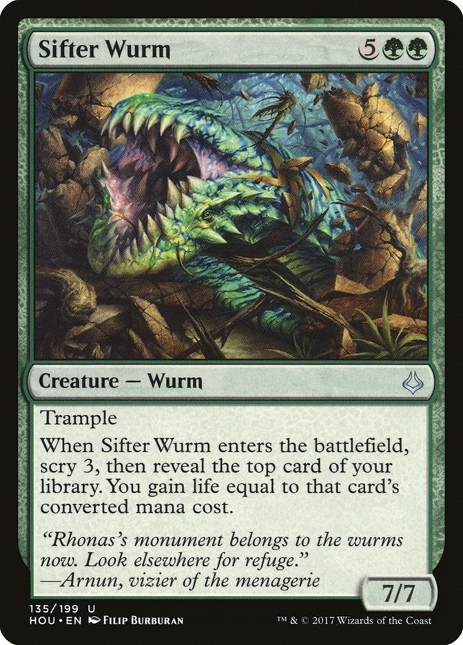 Image for Sifter Wurm (135) [Hour of Devastation] - Magic: The Gathering
