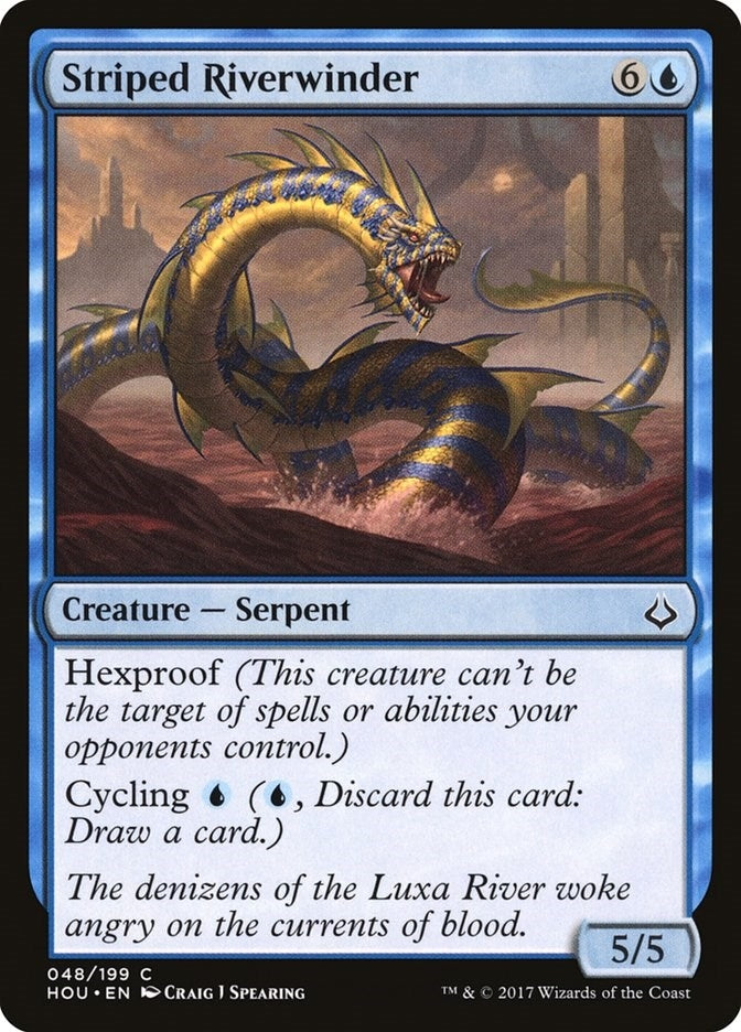 Image for Striped Riverwinder (48) [Hour of Devastation] - Magic: The Gathering