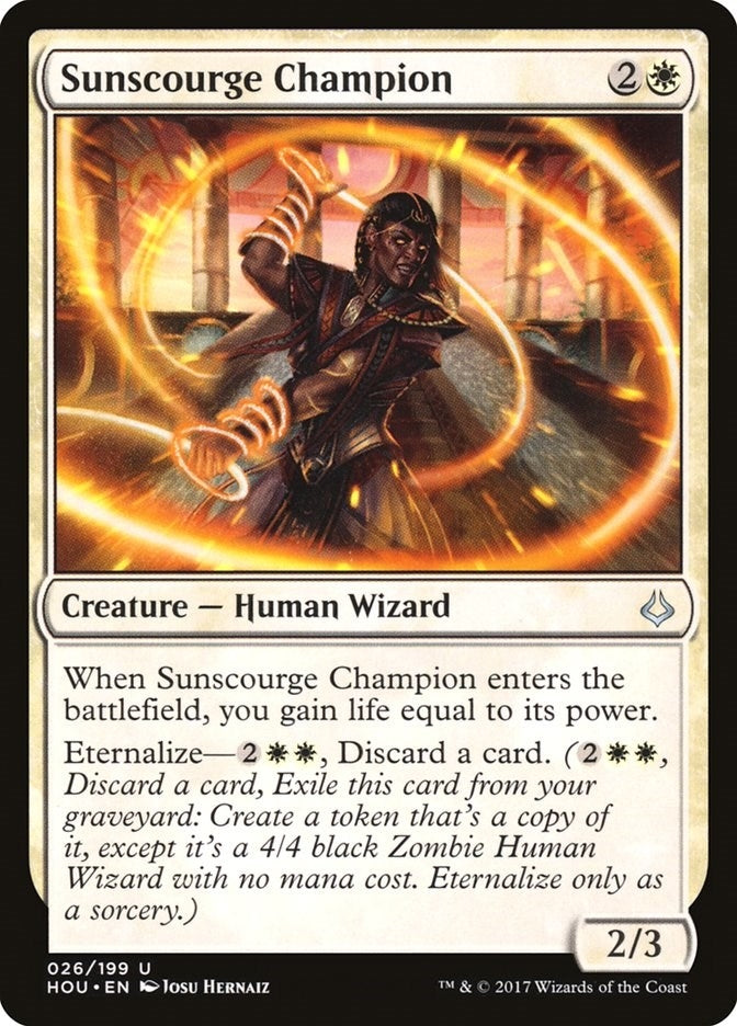 Image for Sunscourge Champion (26) [Hour of Devastation] - Magic: The Gathering