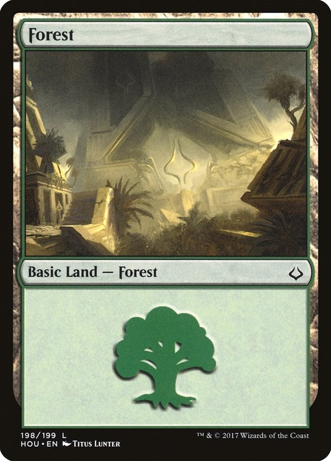 Image for Forest (198) (198) [Hour of Devastation] - Magic: The Gathering