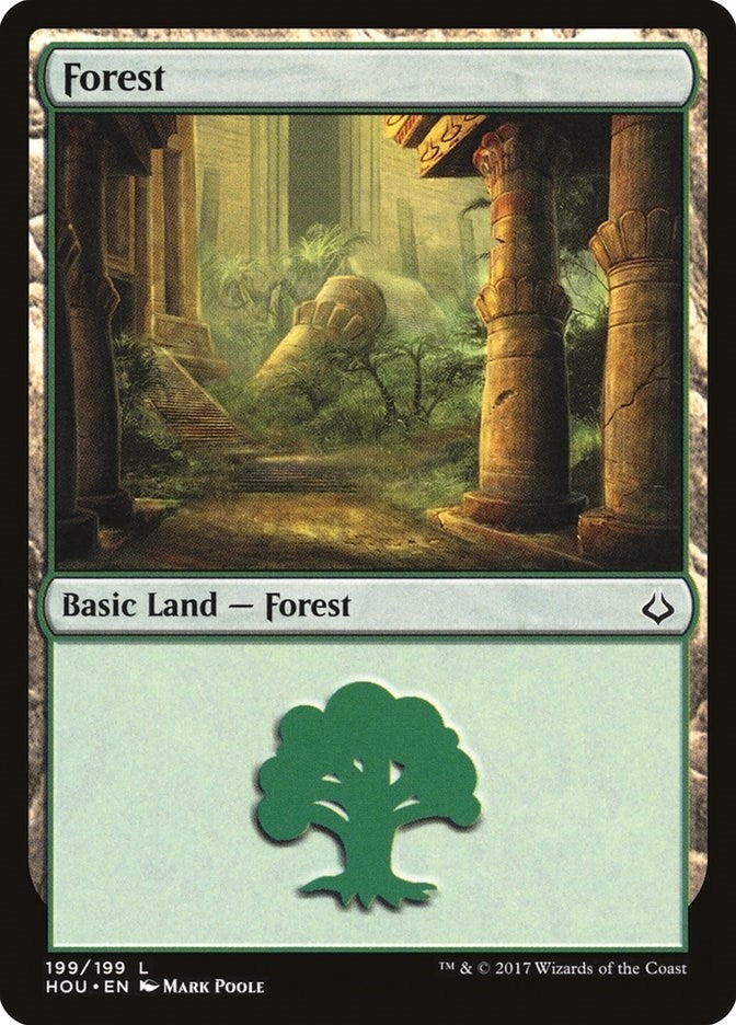 Image for Forest (199) (199) [Hour of Devastation] - Magic: The Gathering