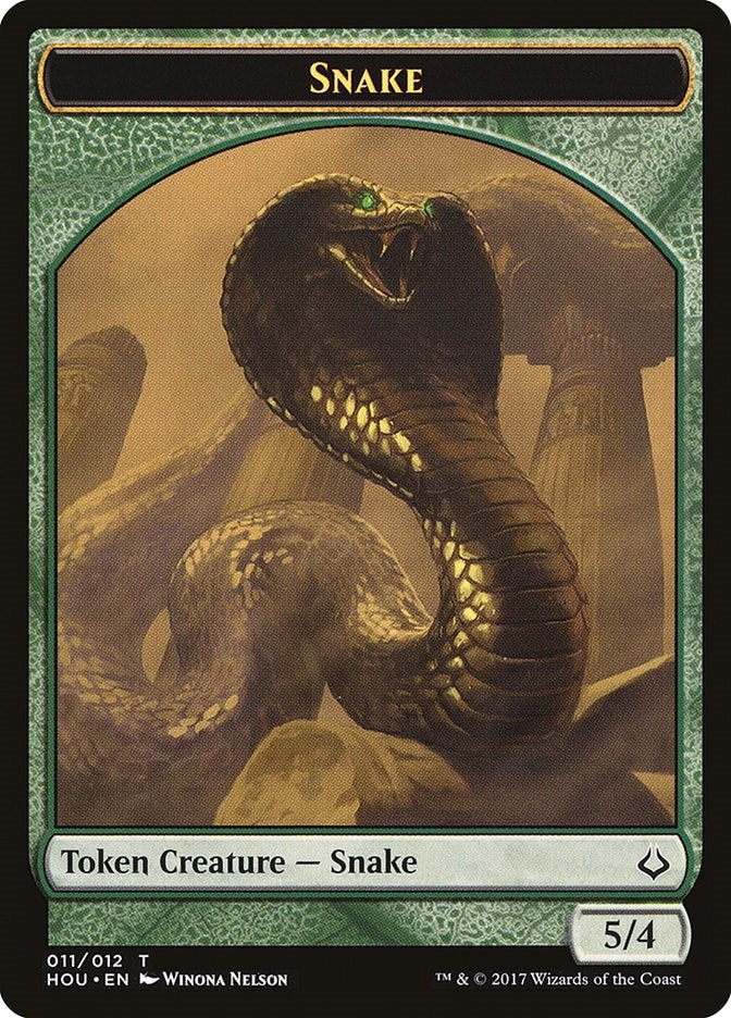 Snake Token (11) [Hour of Devastation Tokens]