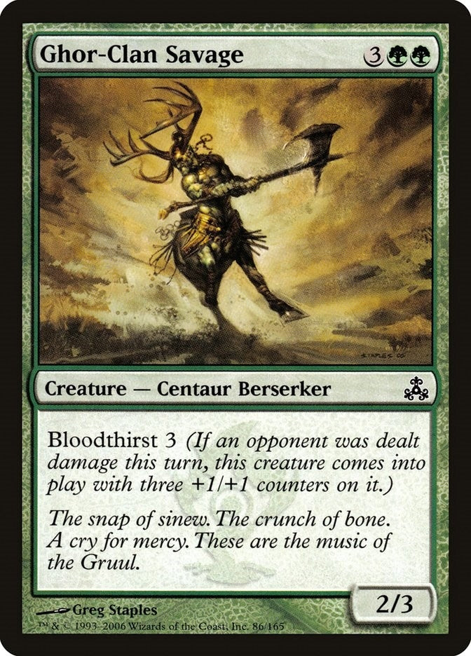 Image for Ghor-Clan Savage (86) [Guildpact] - Magic: The Gathering