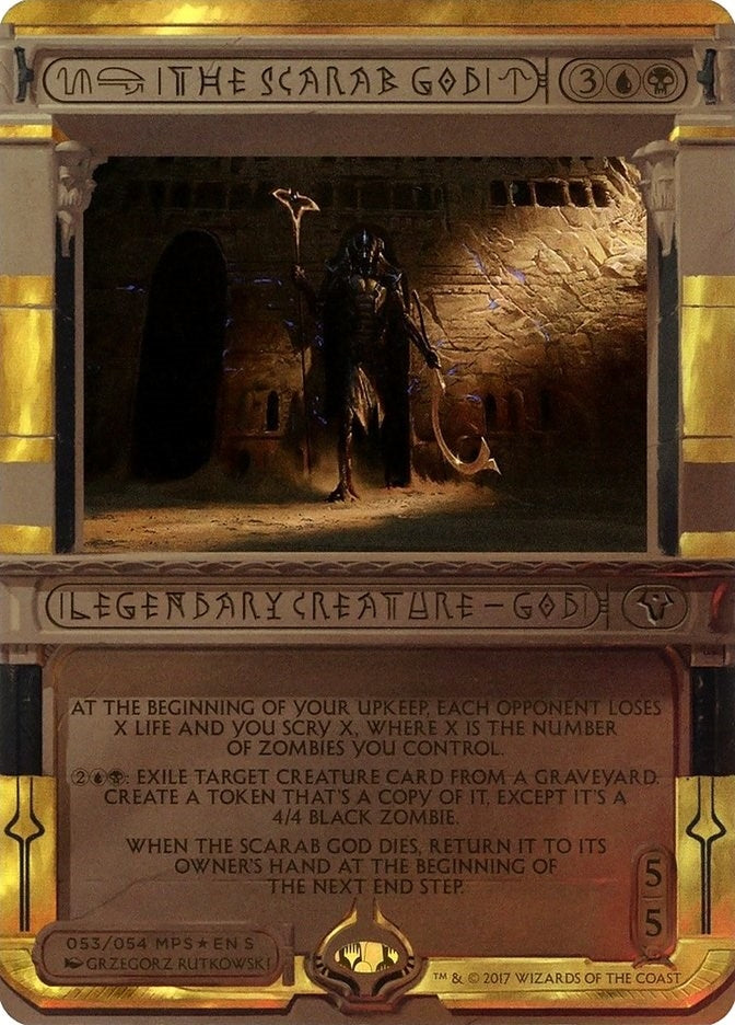 Image for The Scarab God (53) [Masterpiece Series: Amonkhet Invocations] - Magic: The Gathering