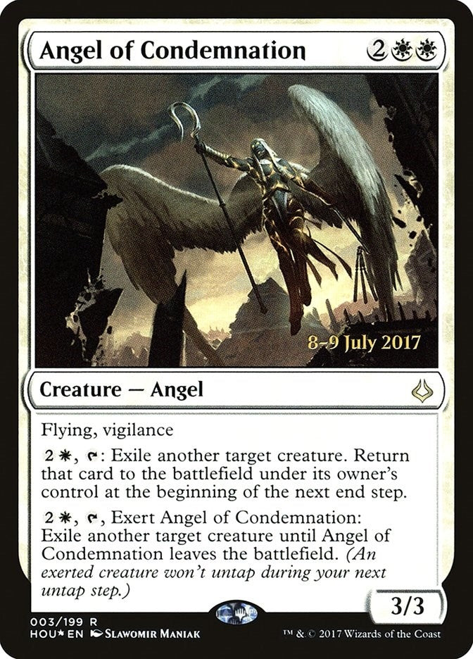 Image for Angel of Condemnation (3) [Prerelease Cards] - Magic: The Gathering